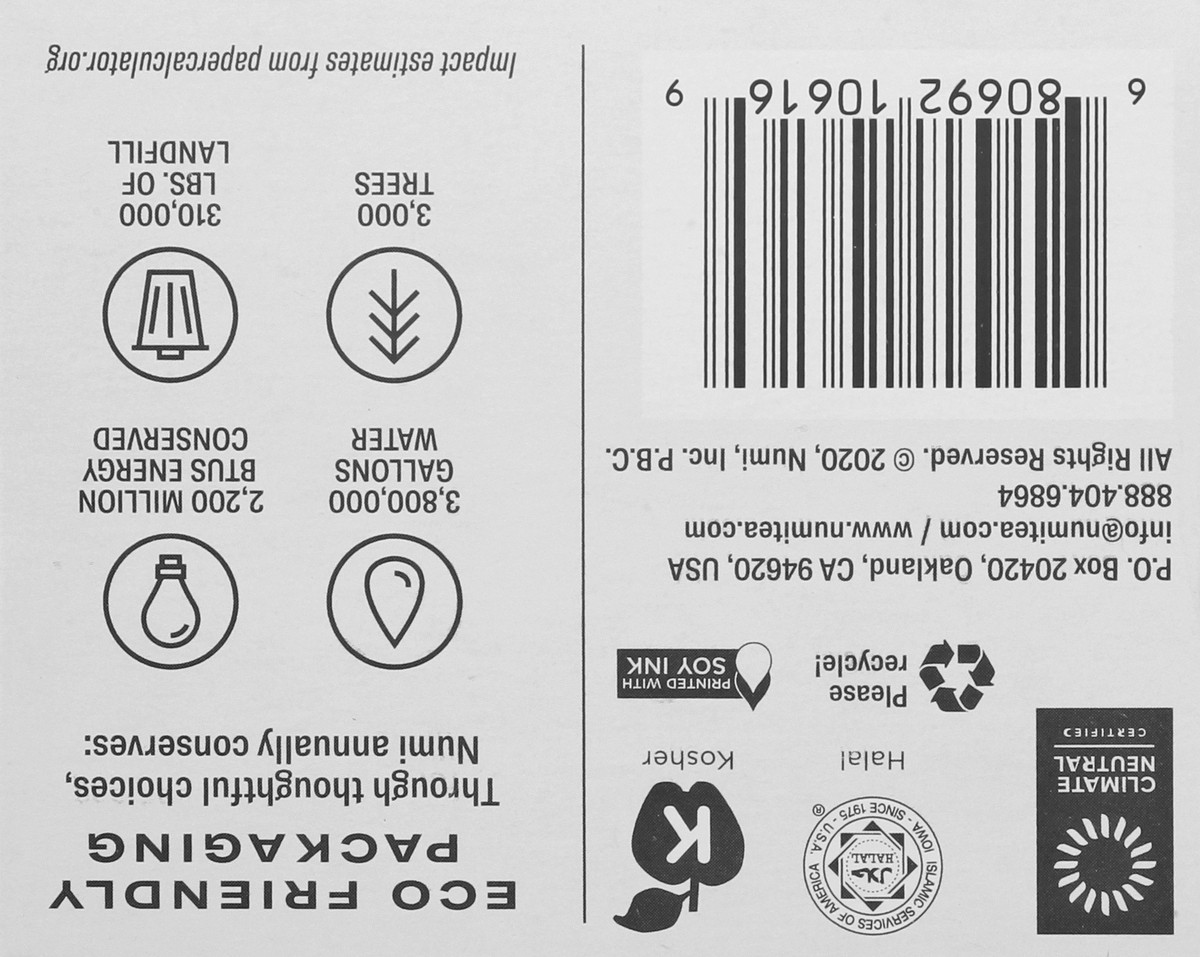 slide 12 of 13, Numi Bags Organic Dandelion Detox Herbal Tea 16 ea, 16 ct