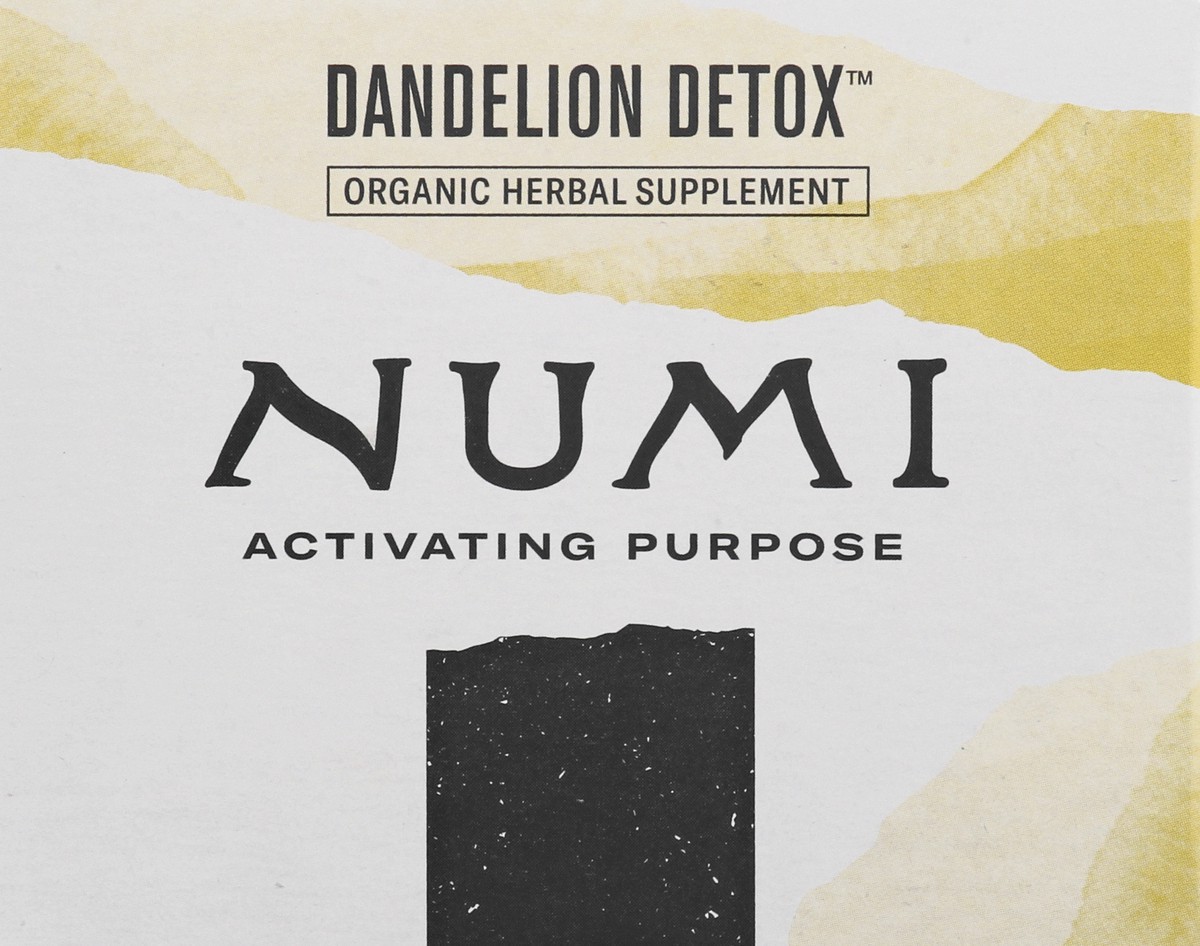 slide 5 of 13, Numi Bags Organic Dandelion Detox Herbal Tea 16 ea, 16 ct