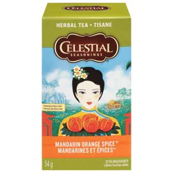 Celestial Seasonings Caffeine Free Mandarin Orange Spice Herbal Tea 20 Tea Bags