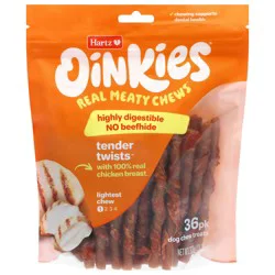 Oinkies Tender Twists Dog Chew Treats 36 Each