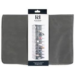 Real Home 30-Shelf Hanging Shoe Organizer, Gray