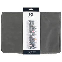 Real Home 30-Shelf Hanging Shoe Organizer, Gray