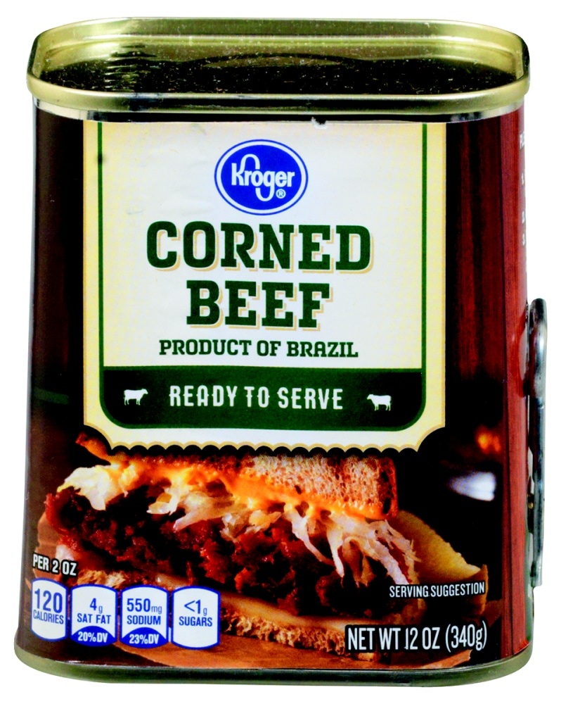 slide 1 of 1, Kroger Corned Beef, 12 oz