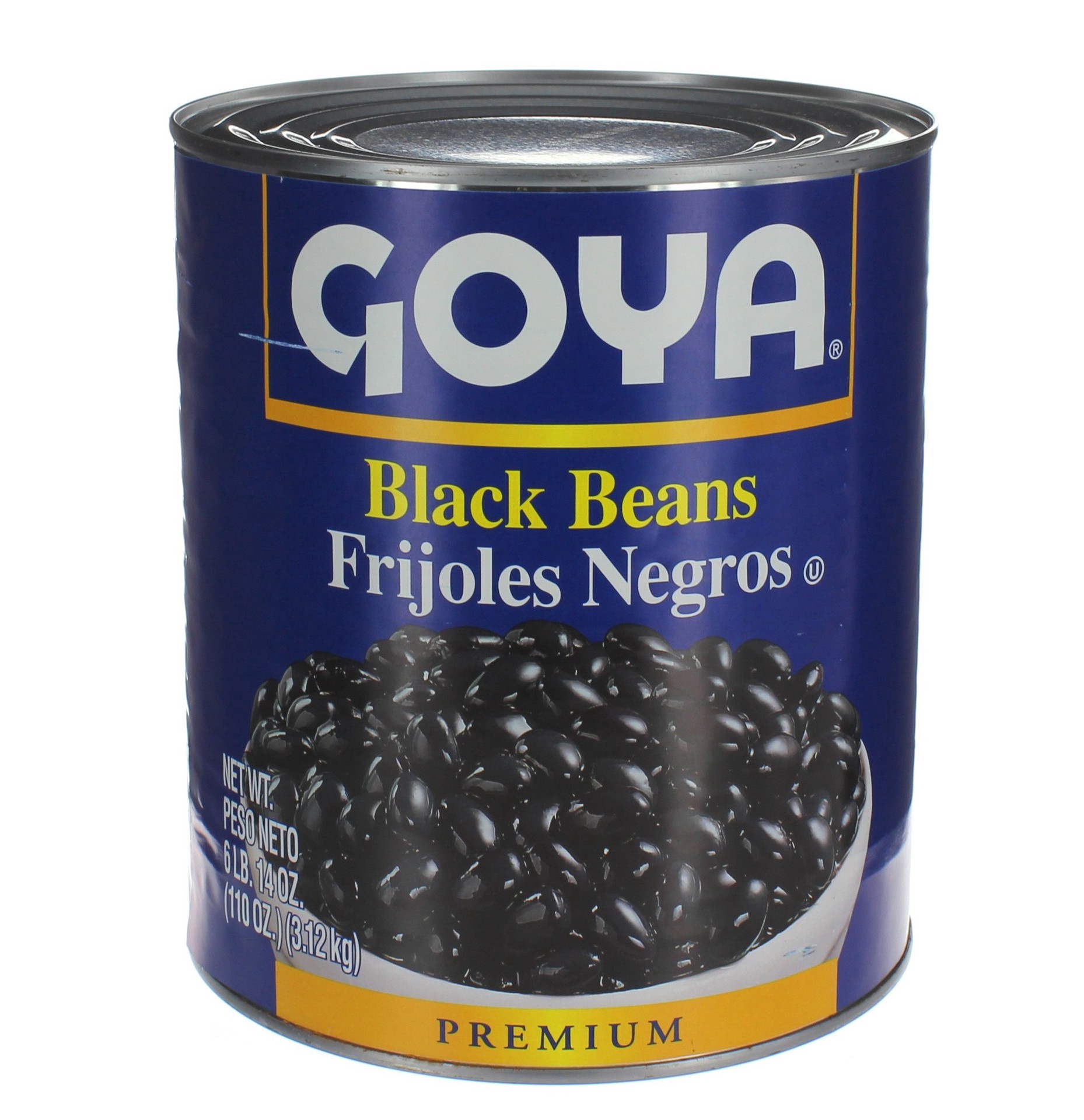 slide 1 of 1, Goya Black Beans, 110 oz