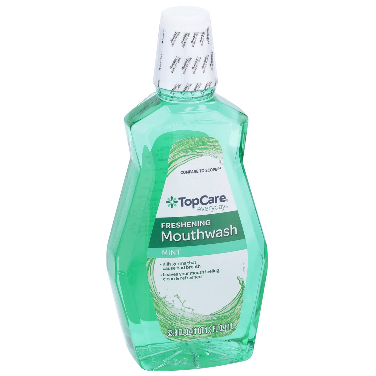 slide 4 of 11, TopCare Freshening Mouthwash, Mint, 33.8 fl oz