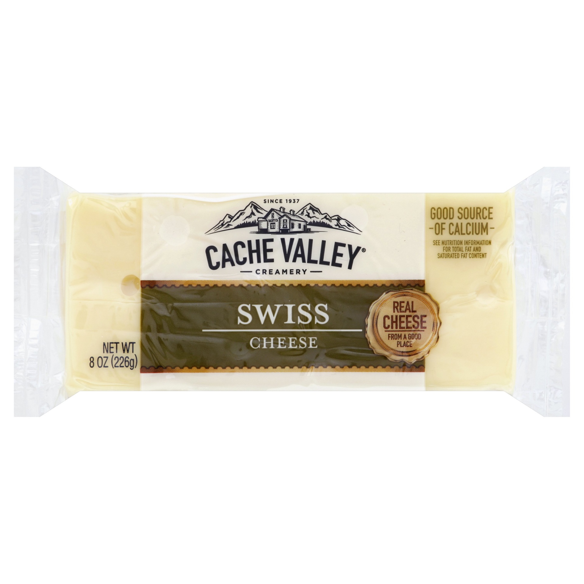 slide 1 of 1, Cache Valley Natural Swiss Cheese, 8 oz