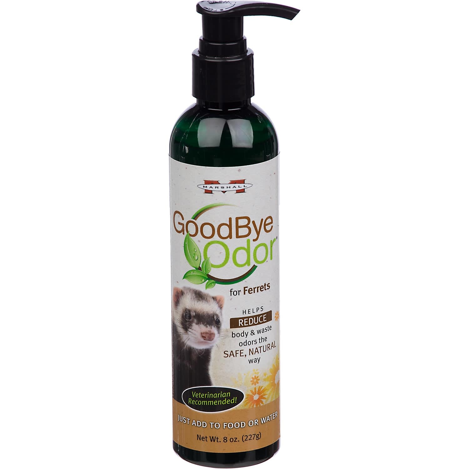 slide 1 of 1, Marshall Pet Products Good Bye Odor Ferret Waste Odor Reducer, 8 fl oz