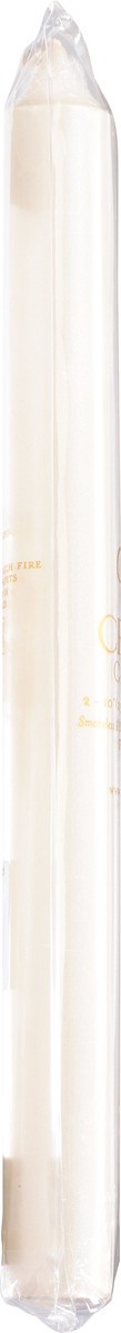 slide 11 of 11, Caspari 10 Inch Pearl White Crown Candles 1 ea, 1 ct