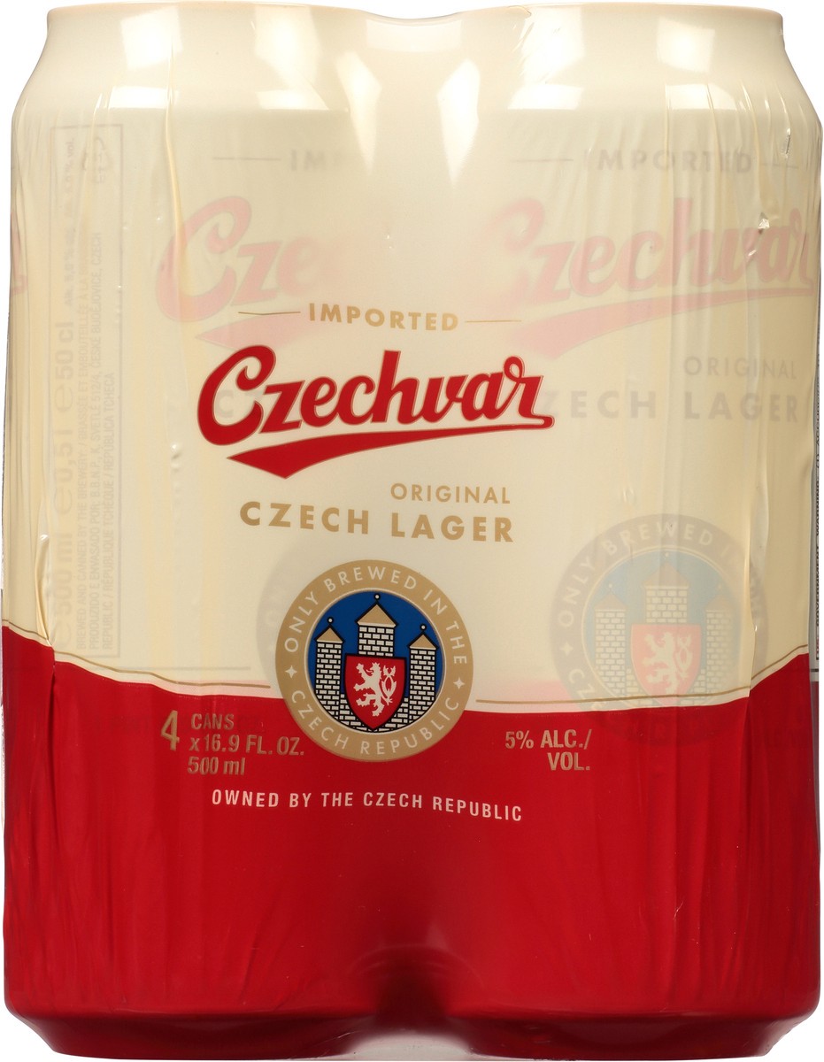 slide 6 of 8, Czechvar Original Czech Lager Beer 4 - 16.9 fl oz Cans, 4 ct