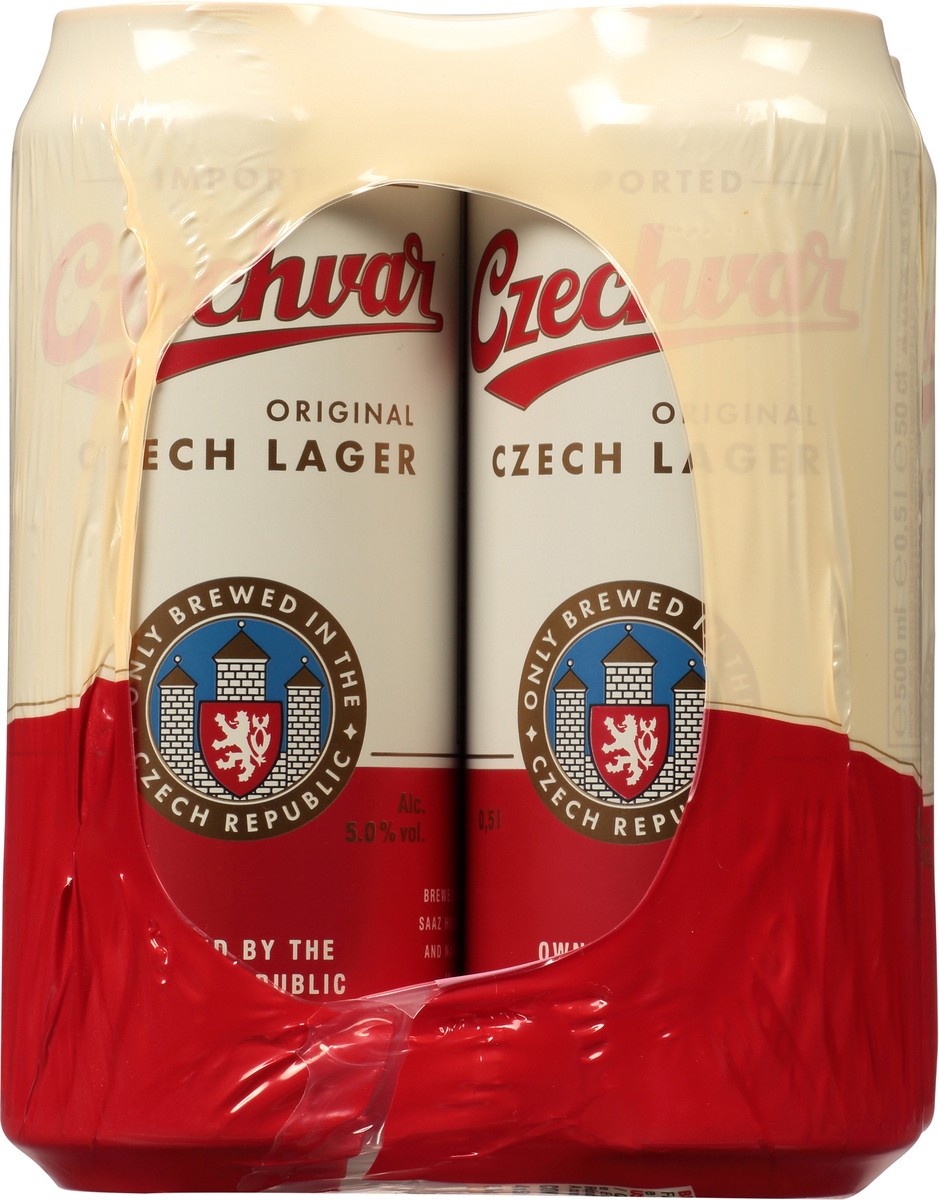 slide 7 of 8, Czechvar Original Czech Lager Beer 4 - 16.9 fl oz Cans, 4 ct