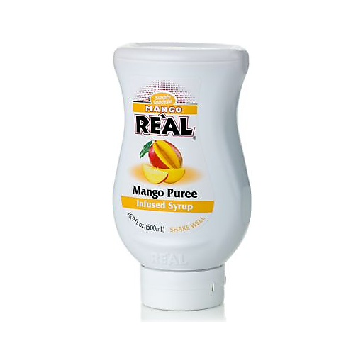slide 1 of 1, Coco Real Simply Squeeze Mango Re'al Puree Infused Syrup, 16.9 oz