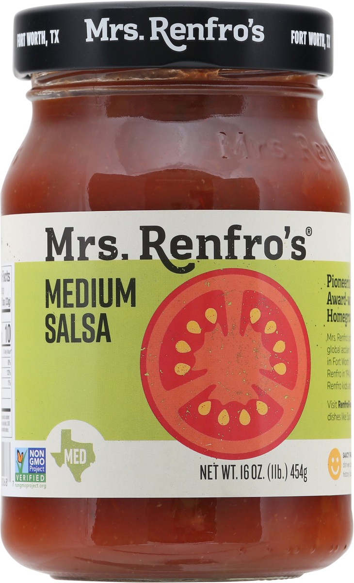 slide 3 of 9, Mrs. Renfro's Medium Salsa 16 oz, 16 oz