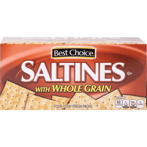 slide 1 of 1, Best Choice Saltines With Whole Grain, 16 oz