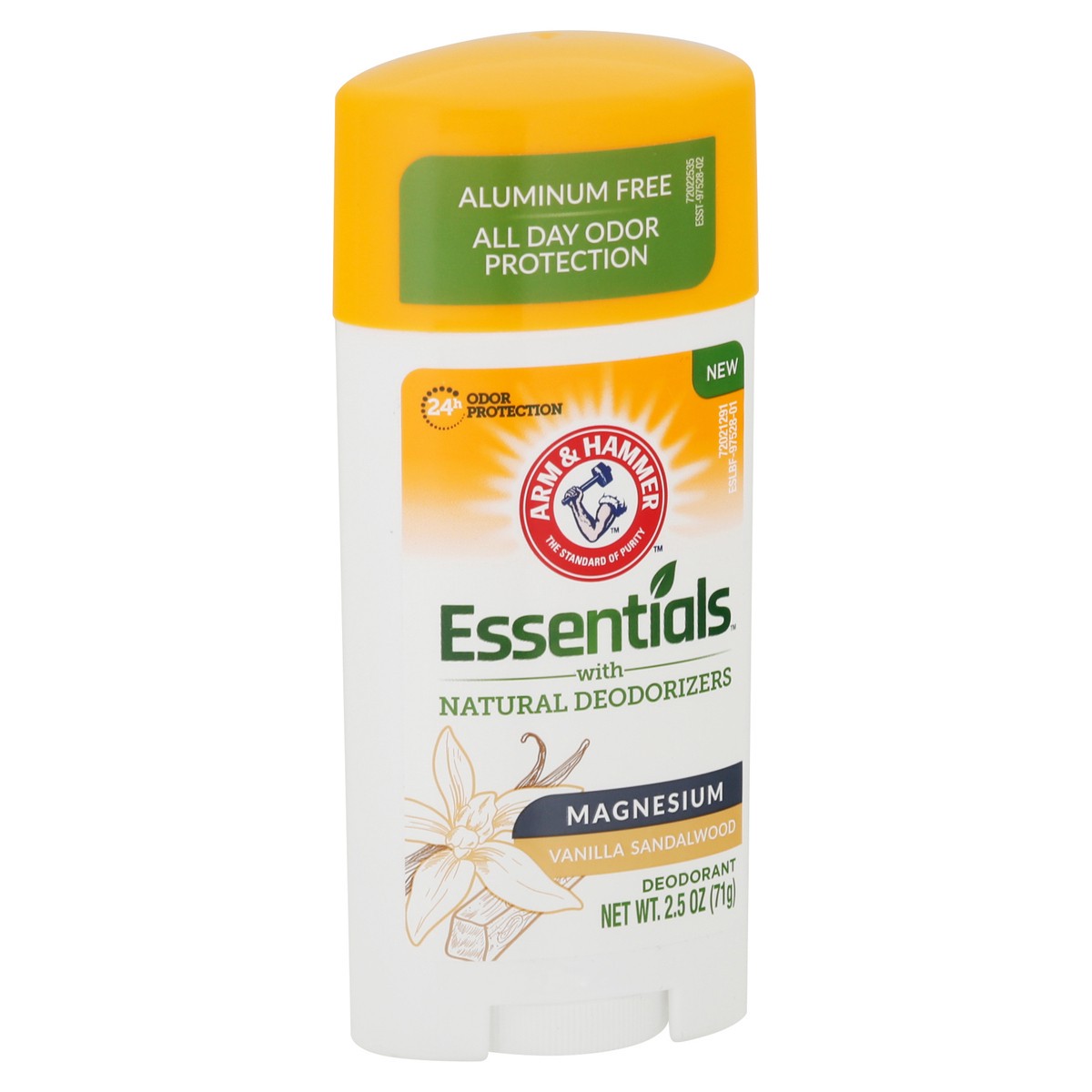 slide 10 of 12, ARM & HAMMER Essentials Deodorant with Magnesium, Vanilla Sandalwood, Aluminum Free Paraben Free, 1-Count, 2.5 oz
