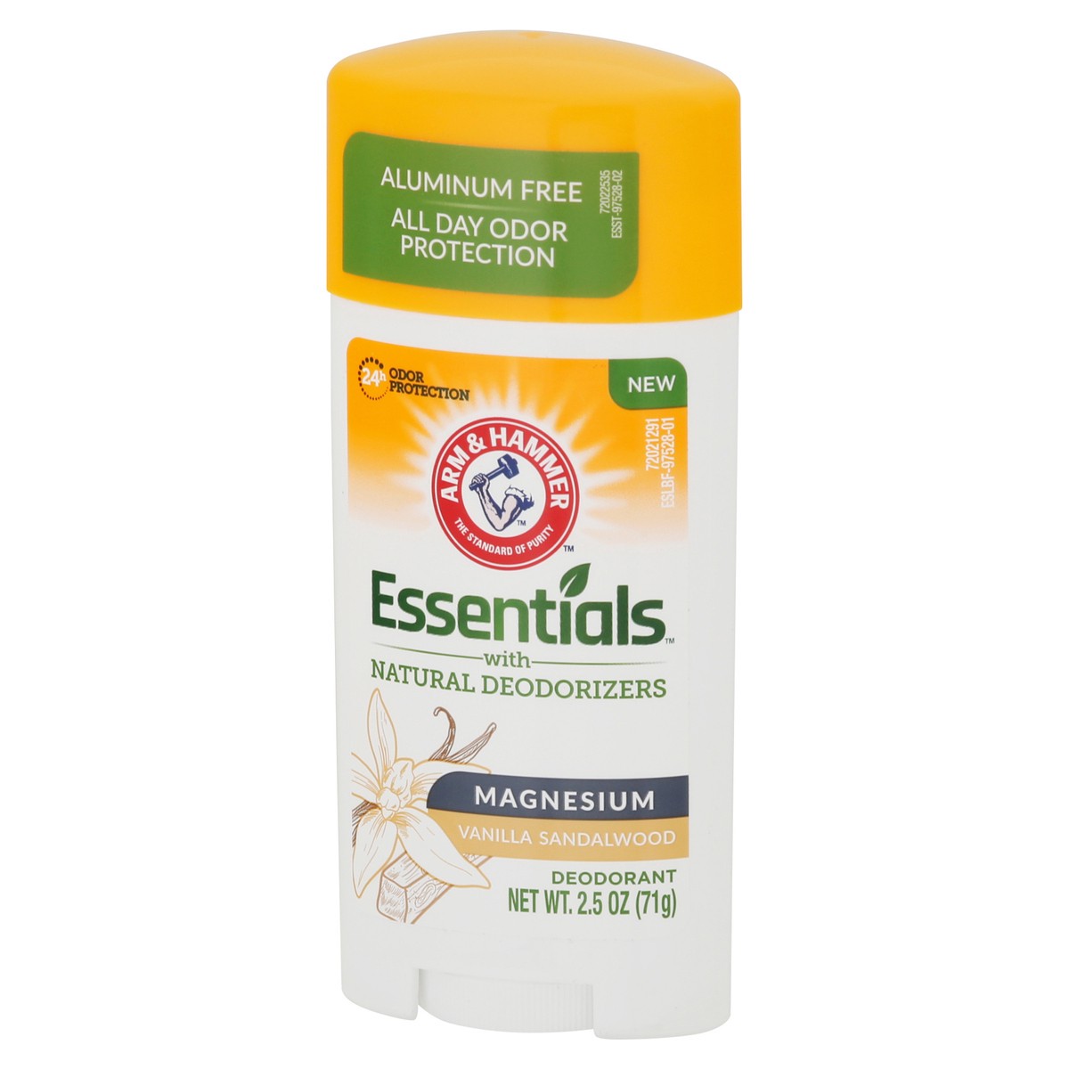 slide 6 of 12, ARM & HAMMER Essentials Deodorant with Magnesium, Vanilla Sandalwood, Aluminum Free Paraben Free, 1-Count, 2.5 oz
