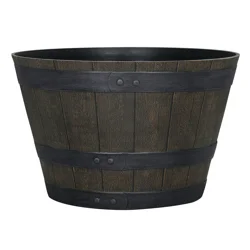 19 inch Whiskey Barrel Brown