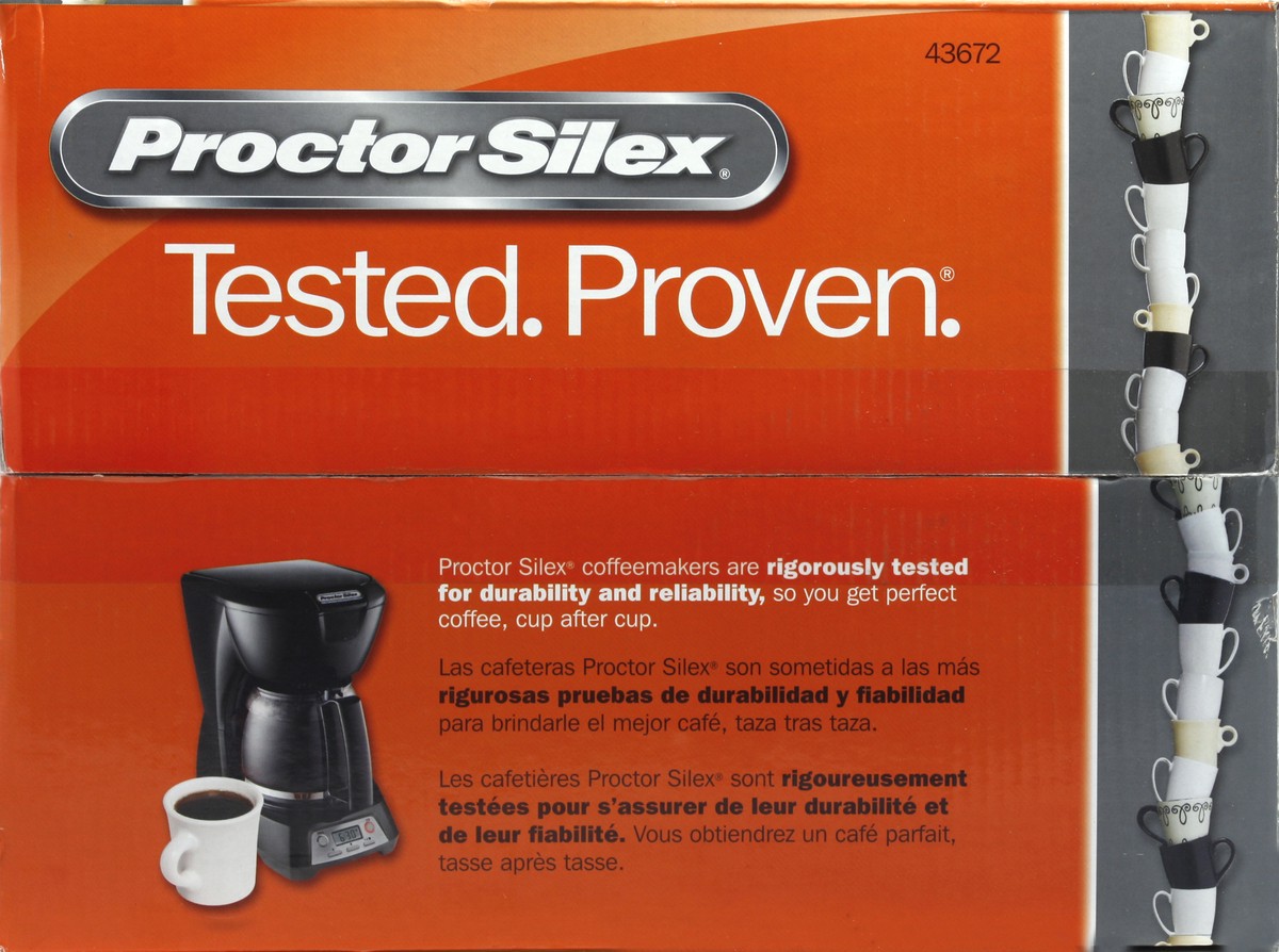 slide 5 of 5, Proctor Silex Durable Clock Coffeemaker, 1 ct