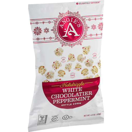 slide 18 of 18, Angie's BOOMCHICKAPOP White Chocolate & Peppermint Flavored Kettle Corn Popcorn, 4.5 oz., 4.5 oz