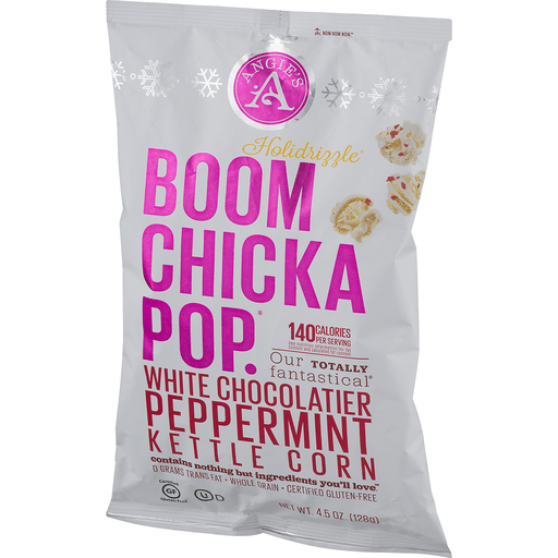 slide 4 of 18, Angie's BOOMCHICKAPOP White Chocolate & Peppermint Flavored Kettle Corn Popcorn, 4.5 oz., 4.5 oz