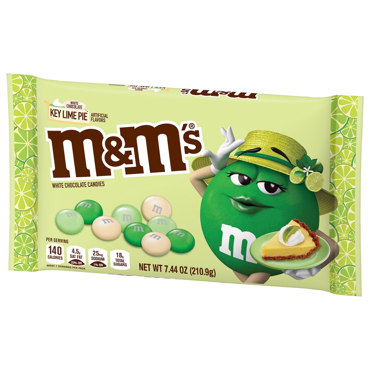 slide 4 of 7, M&M's Easter Key Lime Pie White Chocolate Candies, 7.44 oz