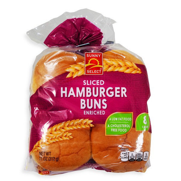 slide 1 of 1, Sunny Select, Hamburger Buns, 8 ct