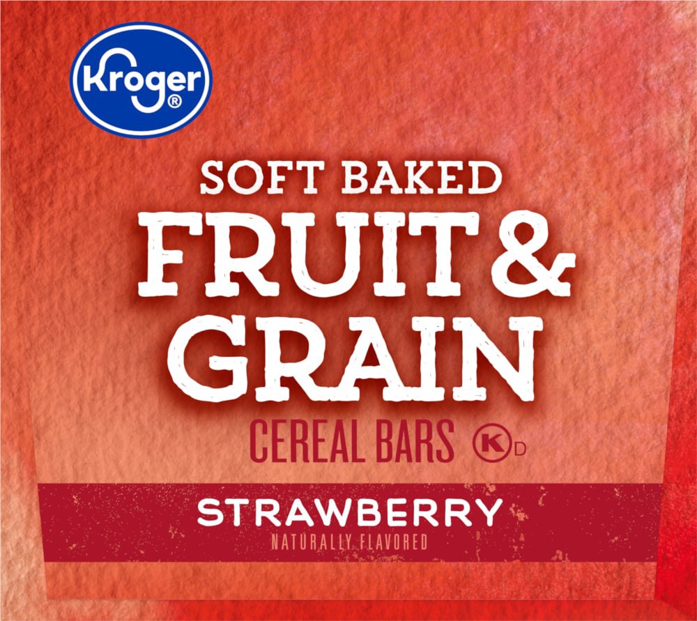 slide 2 of 4, Kroger Soft Baked Fruit & Grain Strawberry Cereal Bar, 46.8 oz