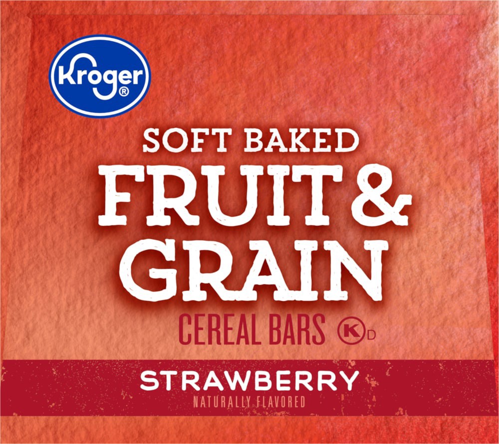 slide 3 of 4, Kroger Soft Baked Fruit & Grain Strawberry Cereal Bar, 46.8 oz