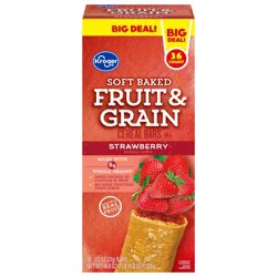 Kroger Soft Baked Fruit & Grain Strawberry Cereal Bar