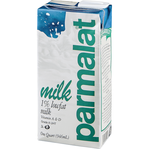 slide 4 of 8, Parmalat Milk, 1% Lowfat, 32 gz
