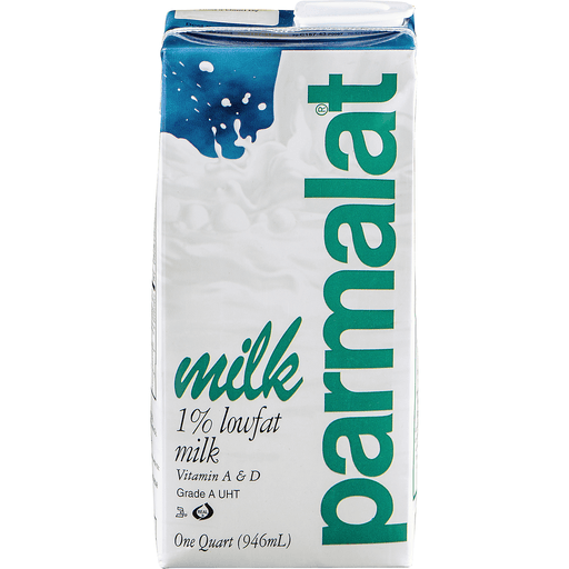 slide 1 of 8, Parmalat Milk, 1% Lowfat, 32 gz