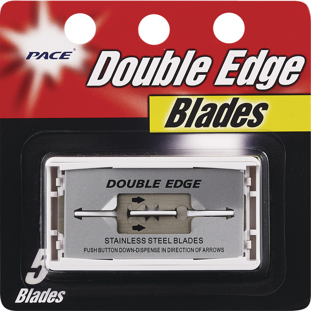 slide 1 of 1, Pace Double Edge, 5 ct
