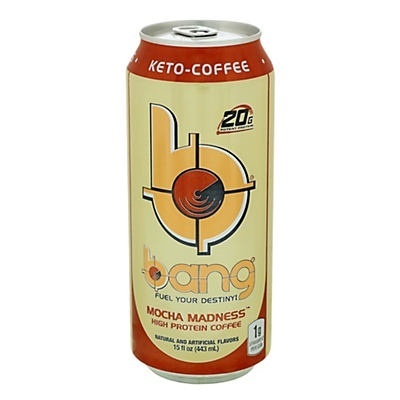 slide 1 of 1, Bang Keto Coffee High Protein Mocha Madness, 15 oz