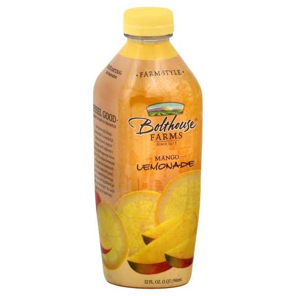 slide 1 of 1, Bolthouse Farms Farm-Style Juice Beverage Mango Lemonade - 32 fl oz, 32 fl oz