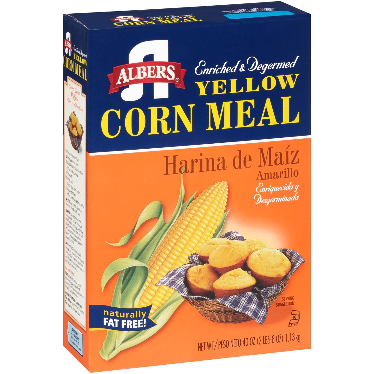 slide 2 of 9, Albers Corn Meal, 40 oz