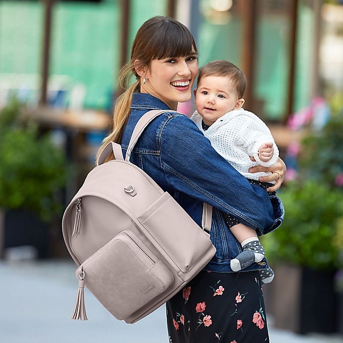 slide 3 of 10, Skip Hop SKIP*HOP Greenwich Simply Chic Backpack Diaper Bag - Portobello, 1 ct