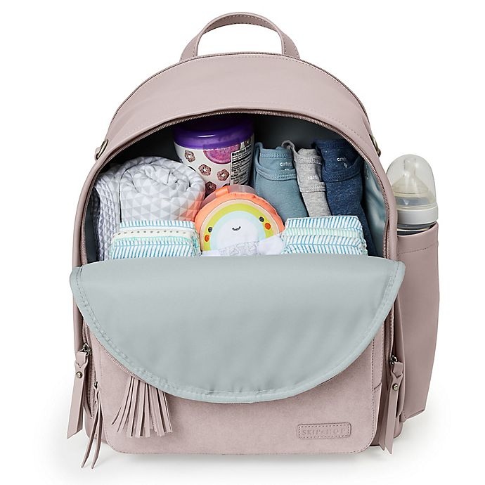 slide 6 of 10, Skip Hop SKIP*HOP Greenwich Simply Chic Backpack Diaper Bag - Portobello, 1 ct