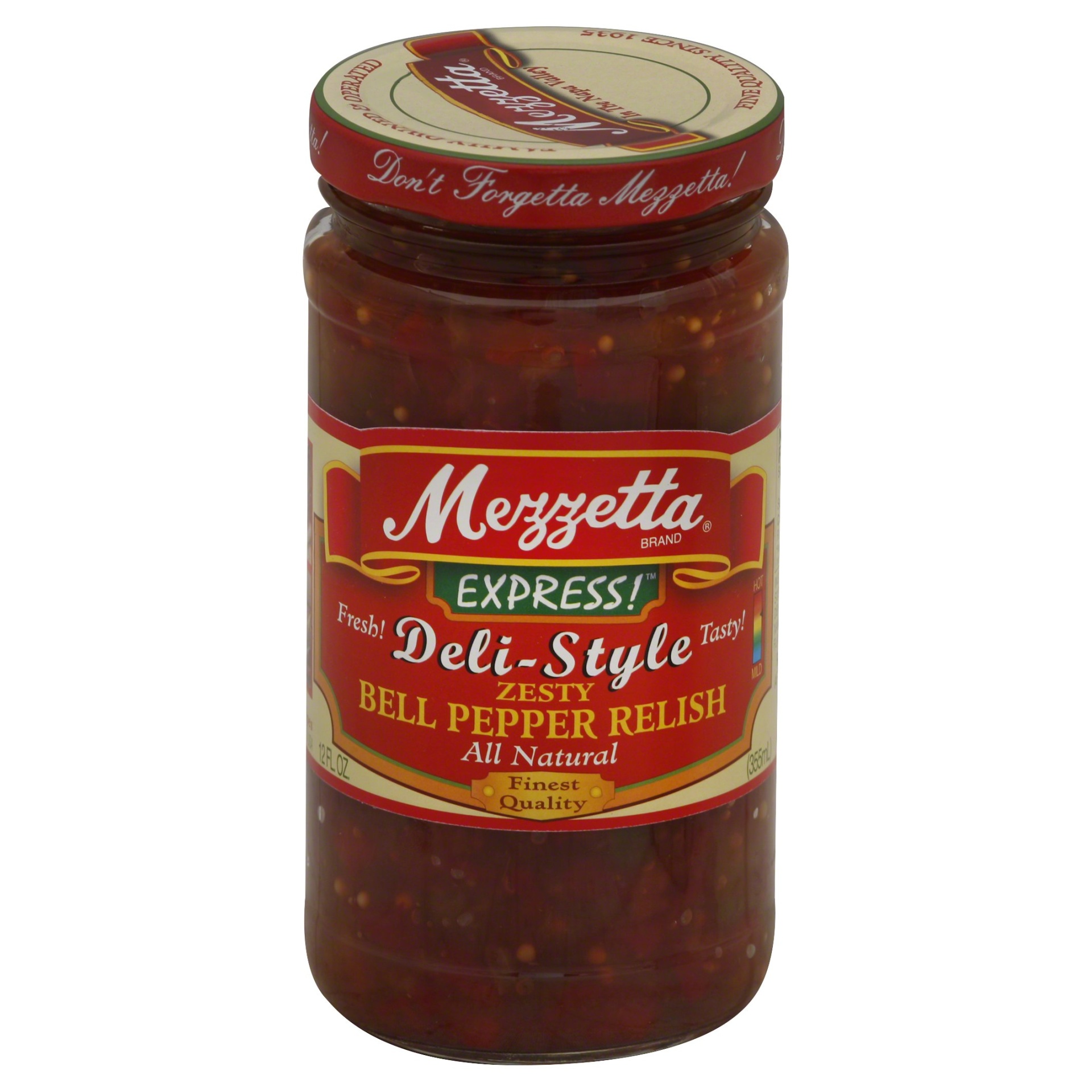 slide 1 of 1, Mezzetta Express Hot Bell Pepper Relish, 12 fl oz