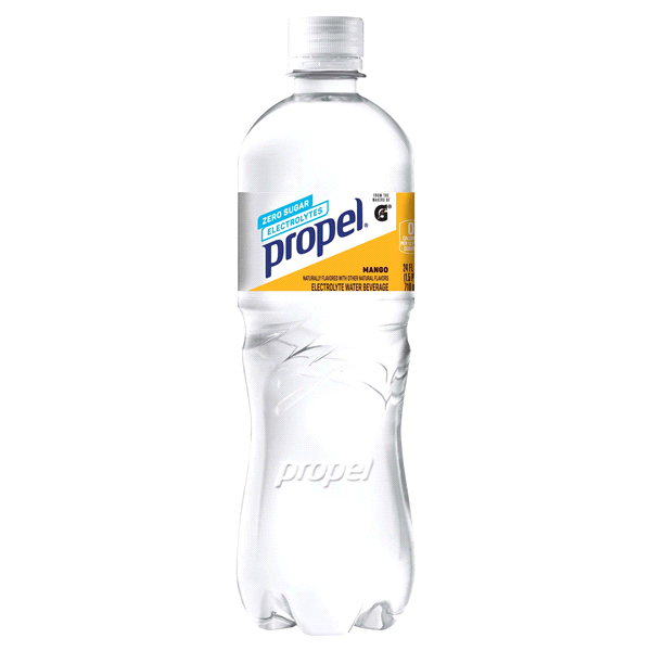 slide 1 of 1, Propel Electrolyte Water Beverage Mango Naturally Flavored Bottle, 24 oz
