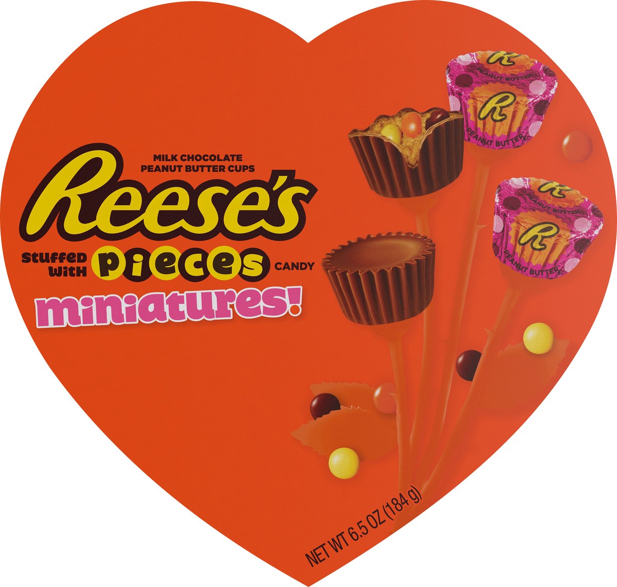 slide 1 of 3, Reese's Pieces Miniatures Peanut Butter Cups Milk Chocolate 6.5 oz, 6.5 oz