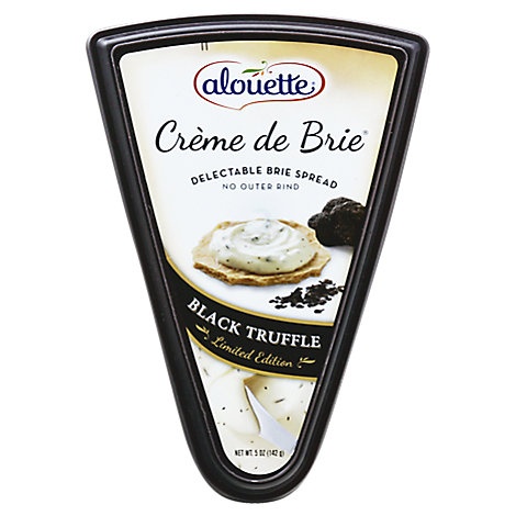 slide 1 of 1, Alouette Cheese Creme De Brie Black Truffle, 5 oz