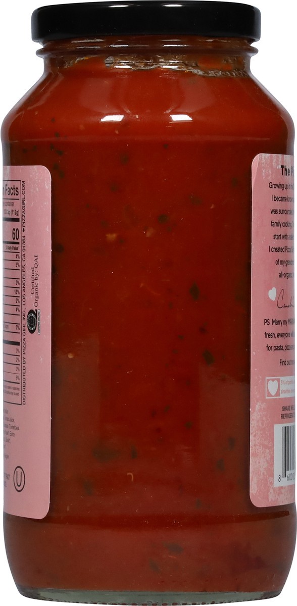 slide 8 of 13, Pizza Girl Organic Marinara Pasta Sauce 24 oz, 24 oz