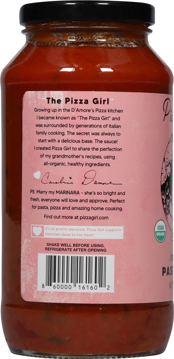 slide 7 of 13, Pizza Girl Organic Marinara Pasta Sauce 24 oz, 24 oz