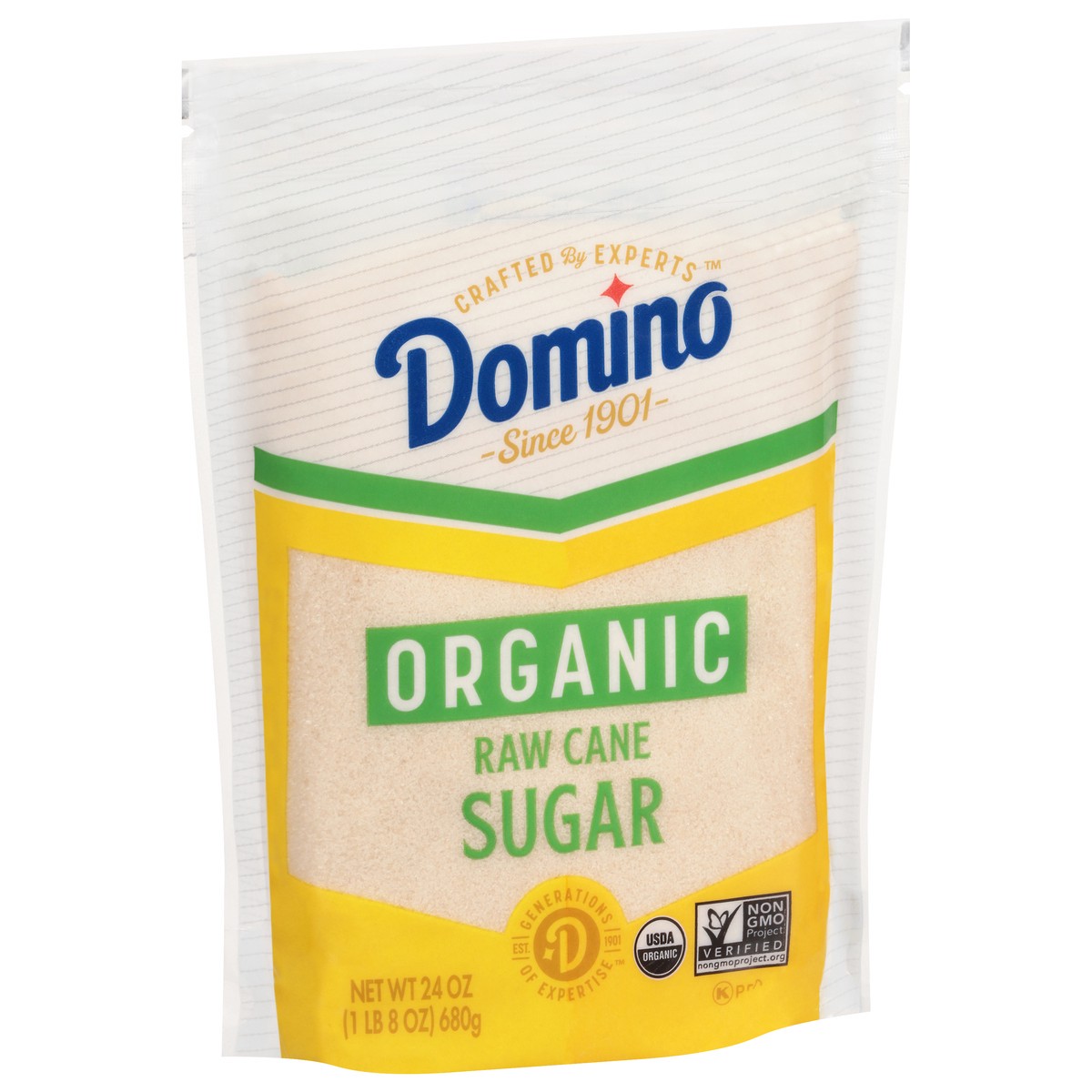 slide 3 of 9, Domino Pure Cane Certified Organic Sugar, 24 oz