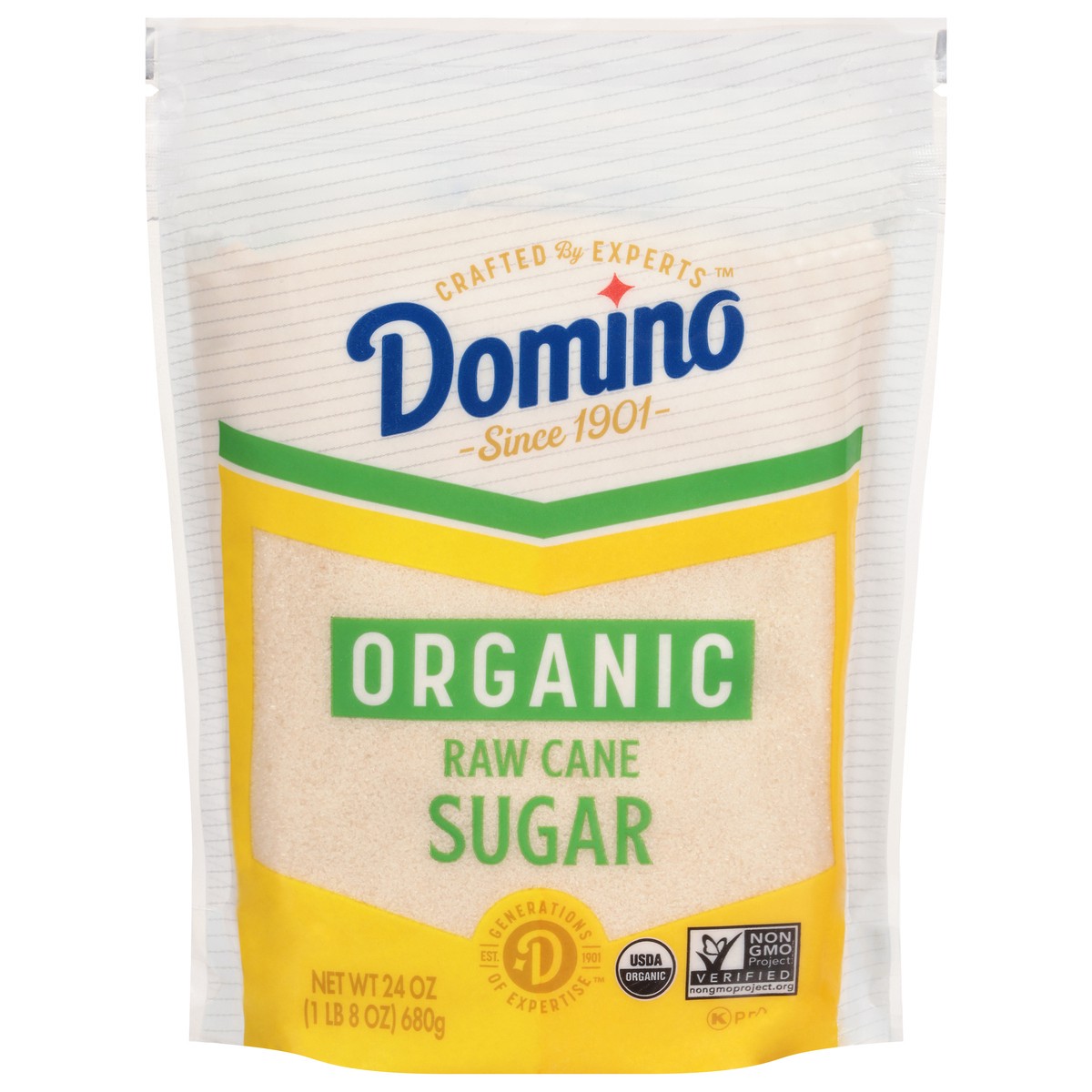 slide 1 of 9, Domino Pure Cane Certified Organic Sugar, 24 oz