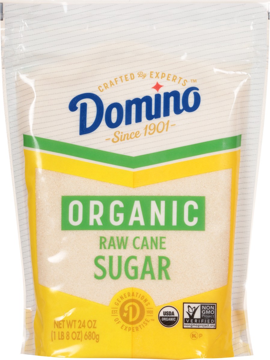 slide 2 of 9, Domino Pure Cane Certified Organic Sugar, 24 oz