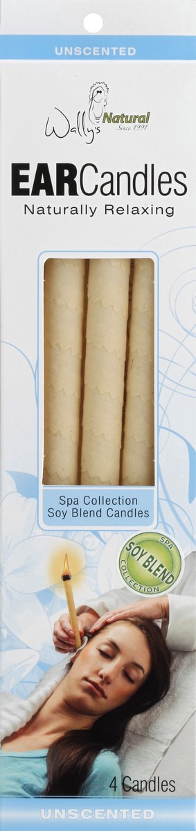 slide 1 of 1, Wally's Natural Ear Candles Soy Plain, 4 ct