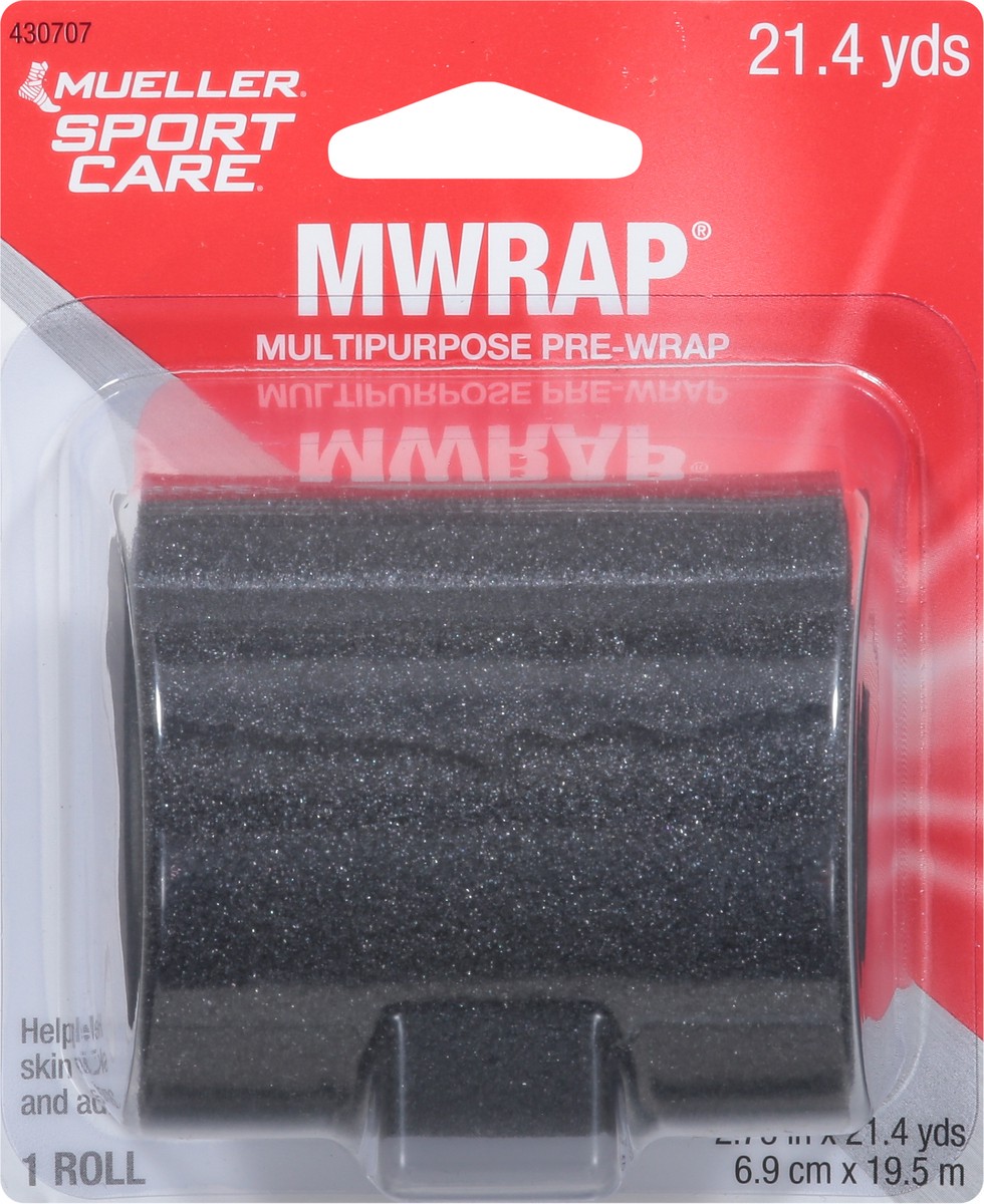 slide 8 of 11, Mueller Sport Care Black MWrap Multi-Purpose Pre-Wrap 1 ea, 1 ct