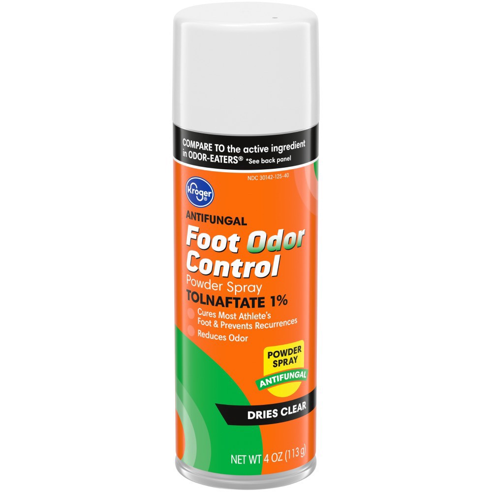 slide 1 of 4, Kroger Foot Odor Control Powder Spray, 4 oz