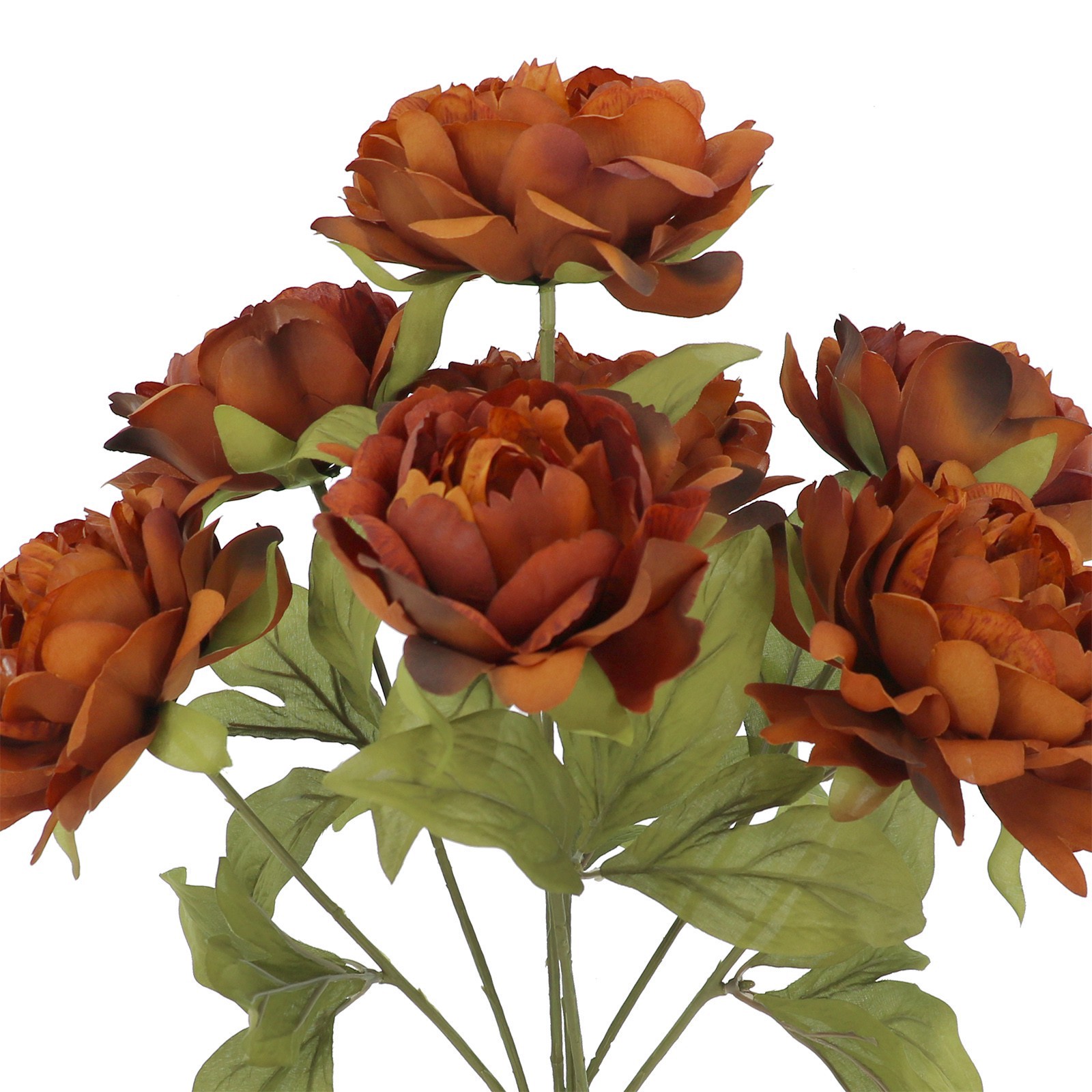 slide 2 of 2, 19" Dark Orange Peony Deluxe Bush By Ashland, 19 in