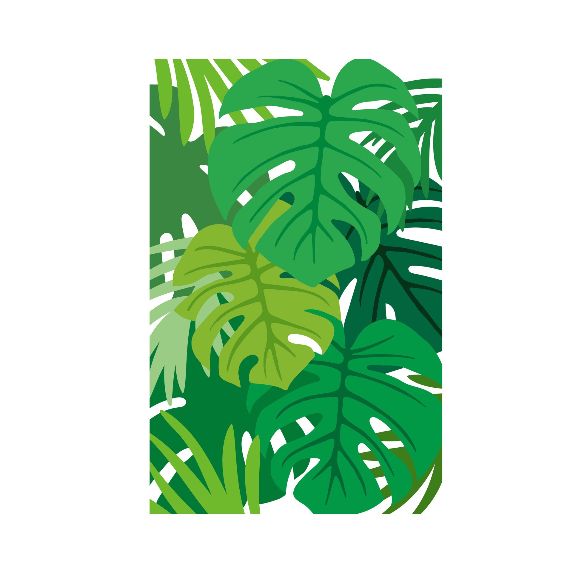 slide 2 of 3, Tropical Leaves Layering Stencils By Recollections, 4 in x 6 in